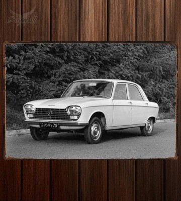 Металлическая табличка Peugeot 204